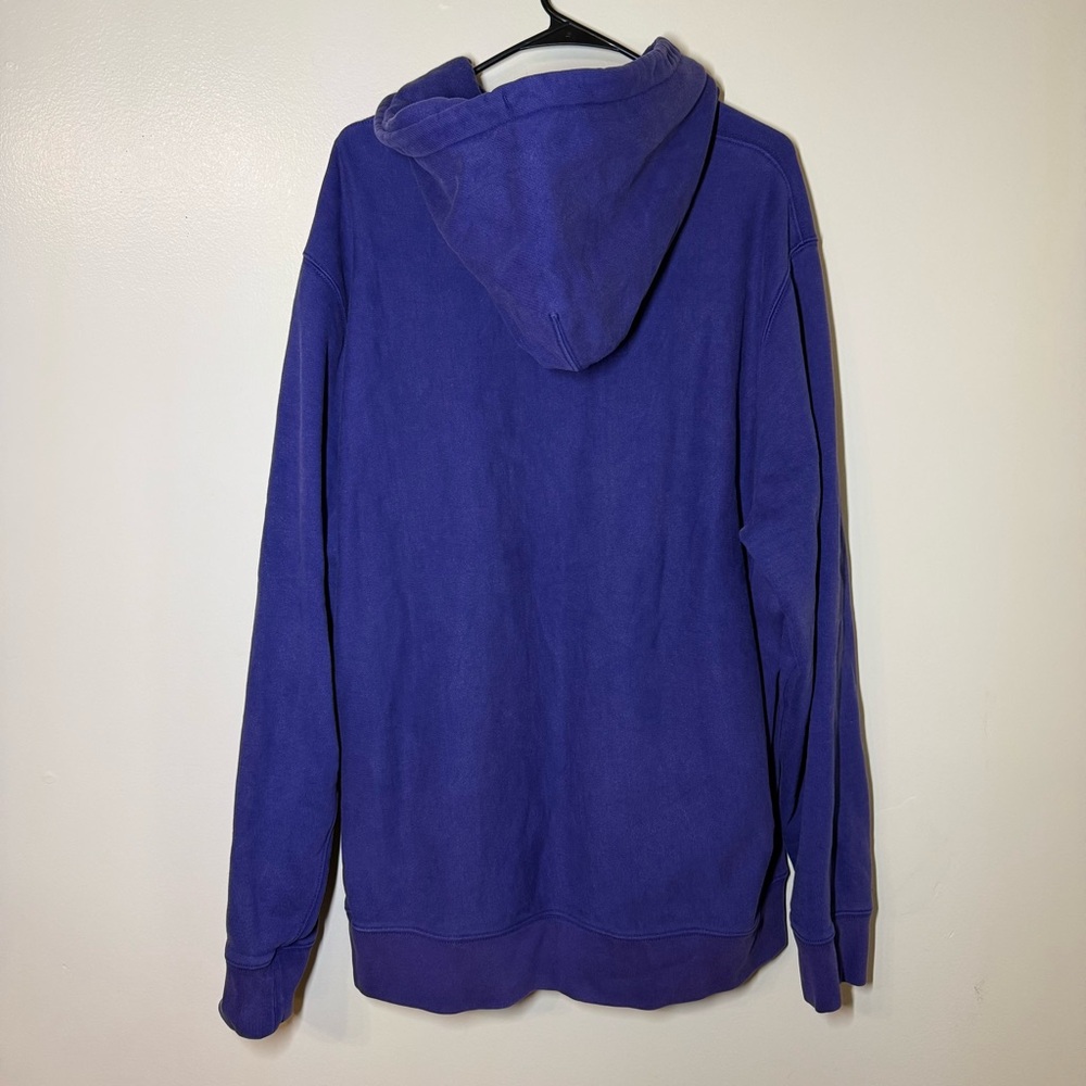 J. Crew Men's Deep Purple Heritage Heavy Weight Hoodie - Picture 2 of 4